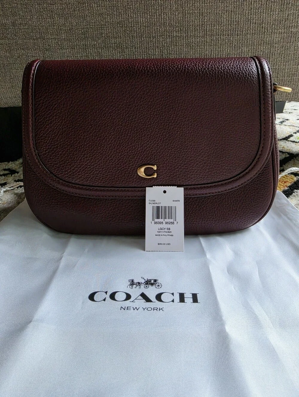 Coach Legacy Shoulder Bag Merlot - Picture 2 of 16